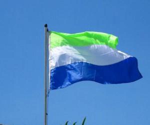 пазл Флаг Сьерра-Леоне